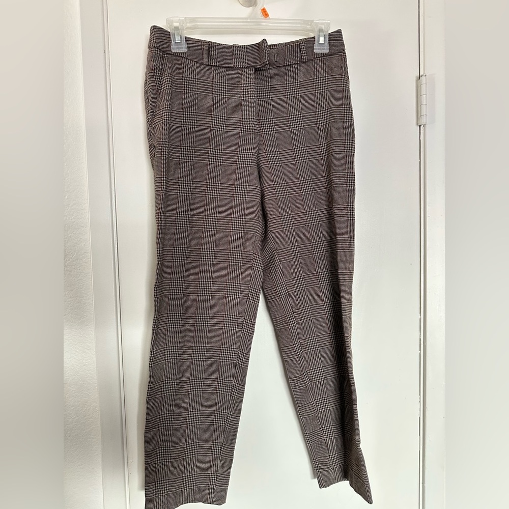 Brown Plaid dress pants